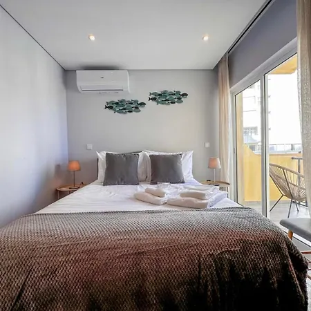 Algarve Blue T2 Vista Mar E 2 Casas De Banho Da Rocha Ed Acropole 아파트